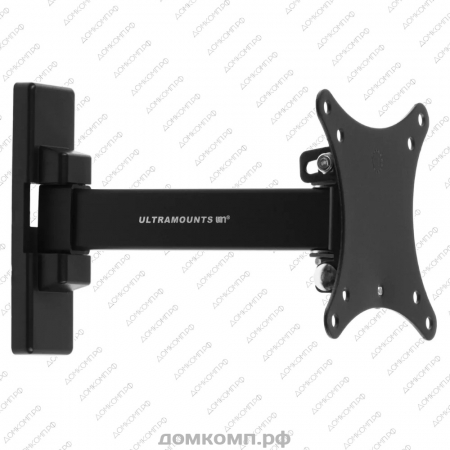 Кронштейн для ТВ Ultramounts UM 874 (VESA 75/100, поворот 90°, наклон 10°, до 20 кг) недорого. домкомп.рф